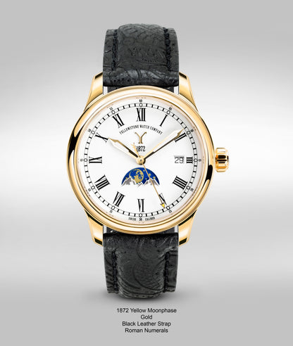 1872 Moonphase Roman Gold