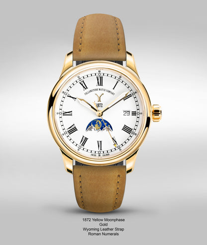 1872 Moonphase Roman Gold