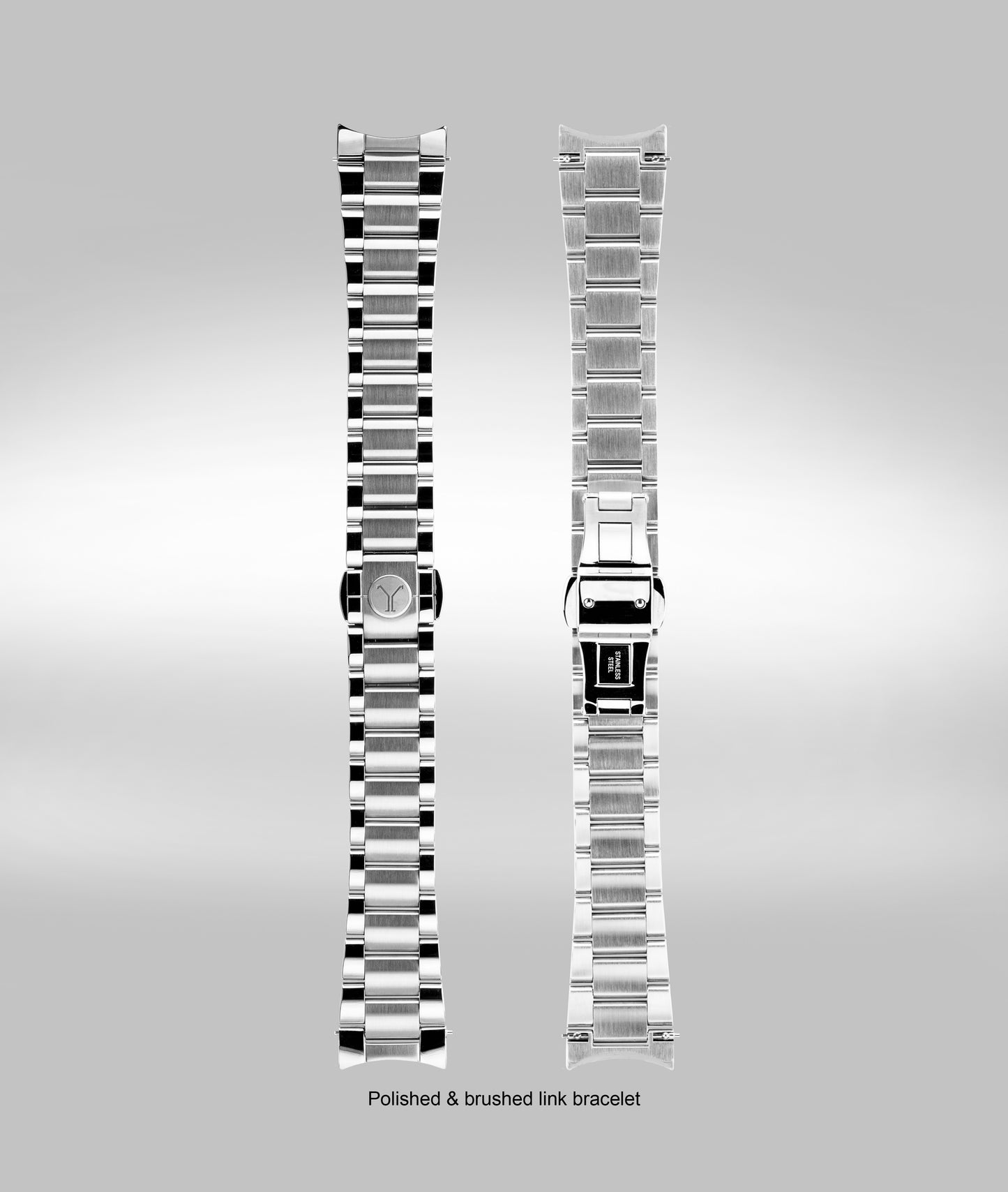 20mm polished & brushed link bracelet