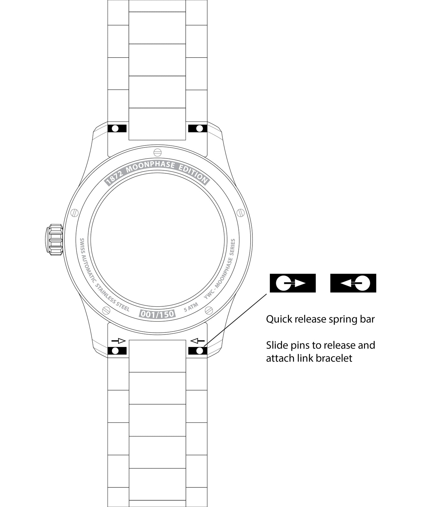 20mm polished link bracelet